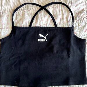 Puma Black Strappy Crop Top